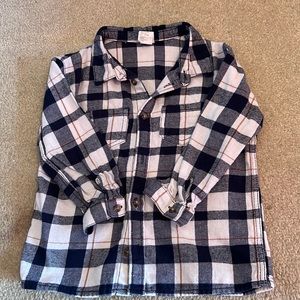 H&M plaid button up